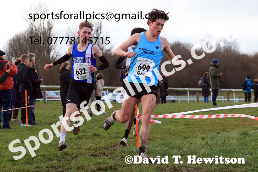 Mens Under-17s 2026 Northern Cross Country Champs., Pontefract Racecourse, Pontefract. Photo: David T. Hewitson/Sports for All Pics
